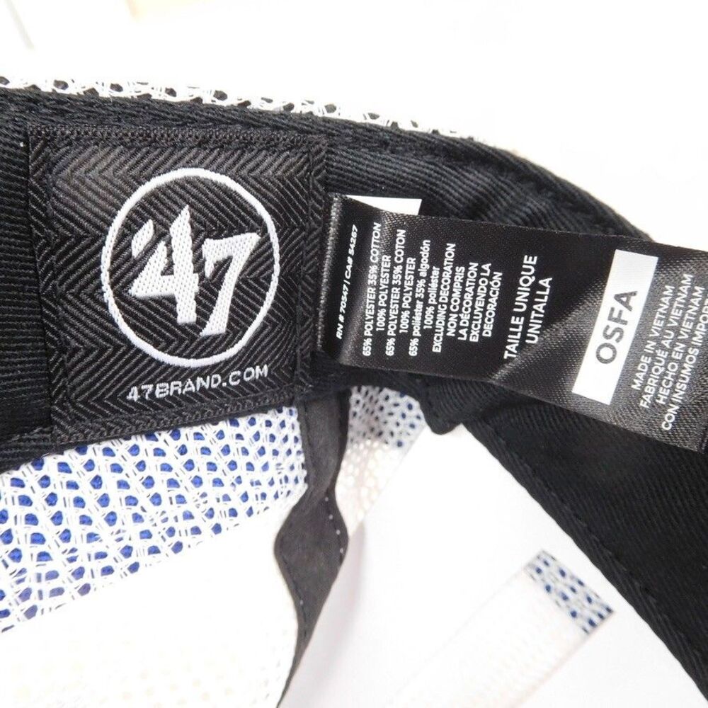 Kentucky Wildcats Hat 47 Trucker Blue Straight 8 Adjustable Snapback Cap UK Mens - Picture 10 of 10